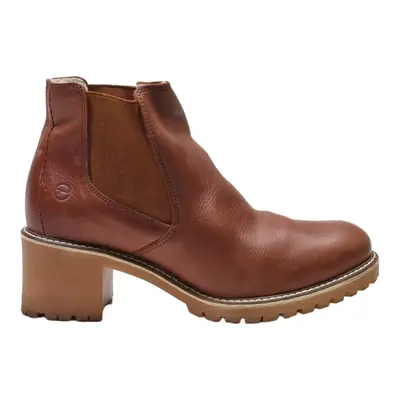 TAMARIS Chelsea Boots Brown Leather Womens UK 7