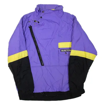 BURTON Mens Pullover Jacket Purple Colourblock XL