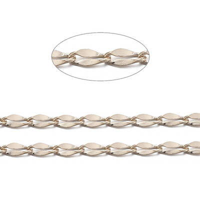 Brass Dapped Curb Chains