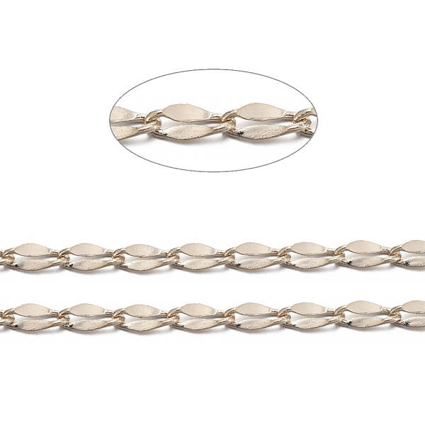 Brass Dapped Curb Chains