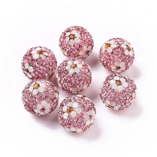 Polymer Clay Rhinestone Beads
