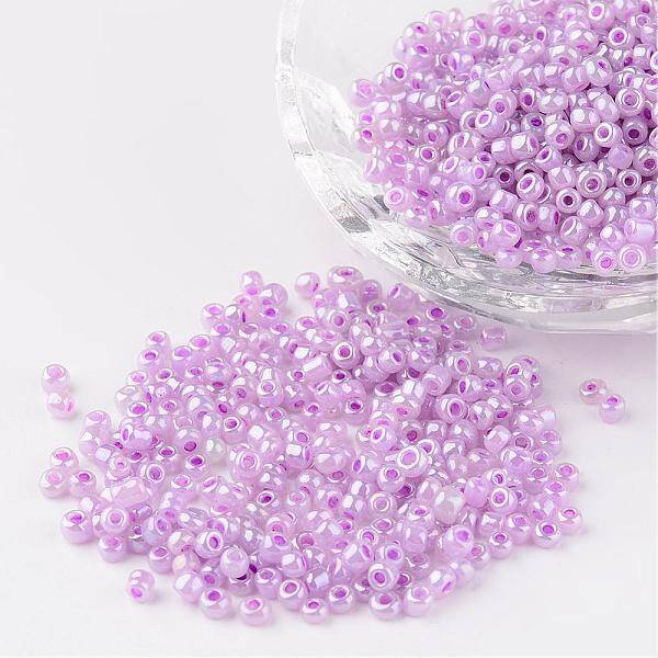8/0 Ceylon Round Glass Seed Beads