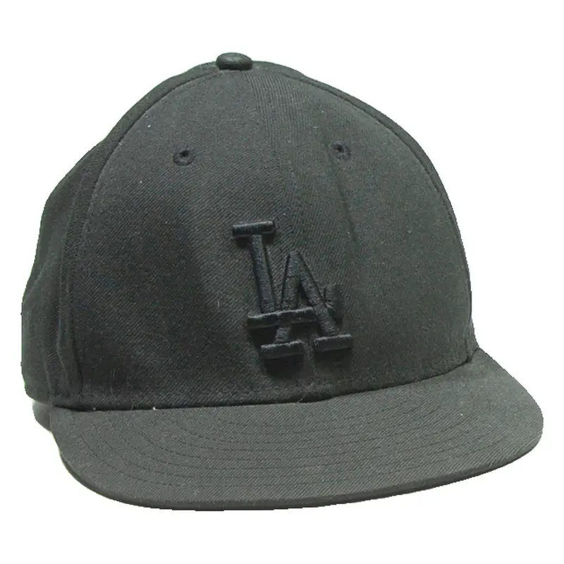 NEW ERA LA Mens Snapback Cap Black Wool L