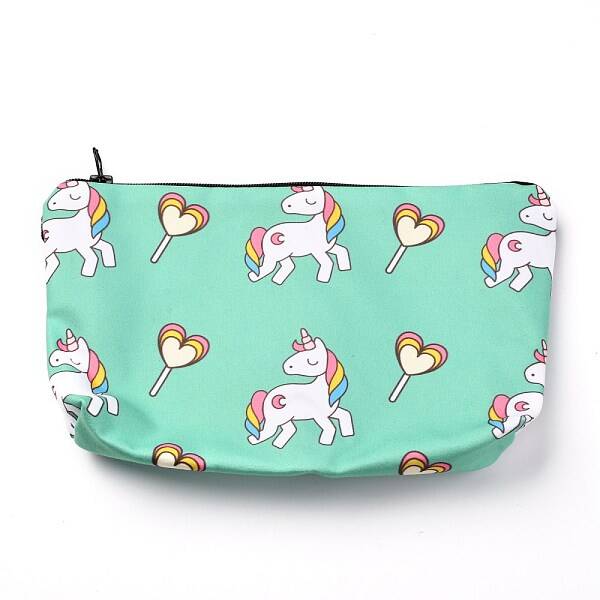 Polyester Tarp Zip Cosmetic Pouches