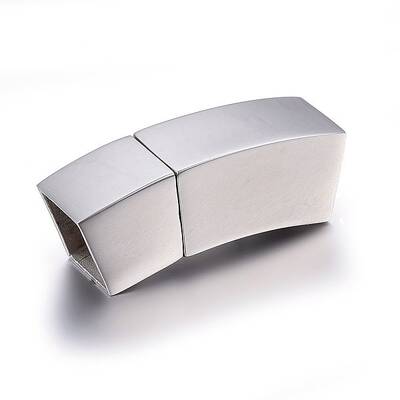 Tarnish Resistant 304 Stainless Steel Magnetic Clasps with Glue-in Ends