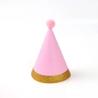 Paper Pompon Party Hats