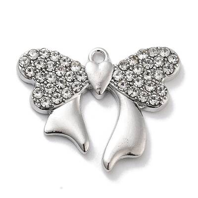 Rack Plating Alloy Rhinestone Pendants
