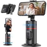 Auto Face Tracking Tripod, No App, Smart Shooting Phone Holder with Remote, 360° Rotation Body Phone Camera Mount Extendable...