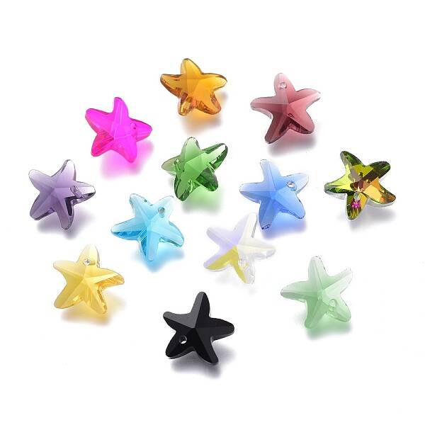 Faceted Glass Charms
