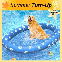 Pet Soft Dog Float Raft - Inflatable Dog Swimming Float for Summer,different colors#Outdoorfun