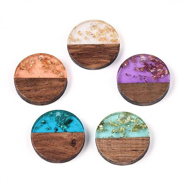 Resin & Walnut Wood Pendants