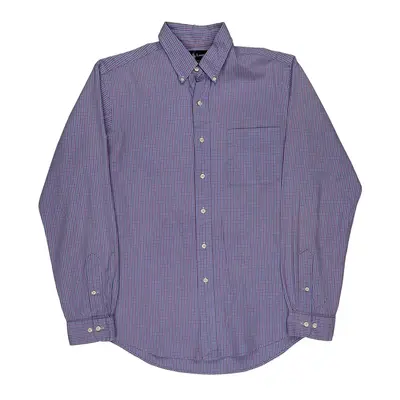 Ralph Lauren Checked Shirt - Large Blue Cotton | Size: large