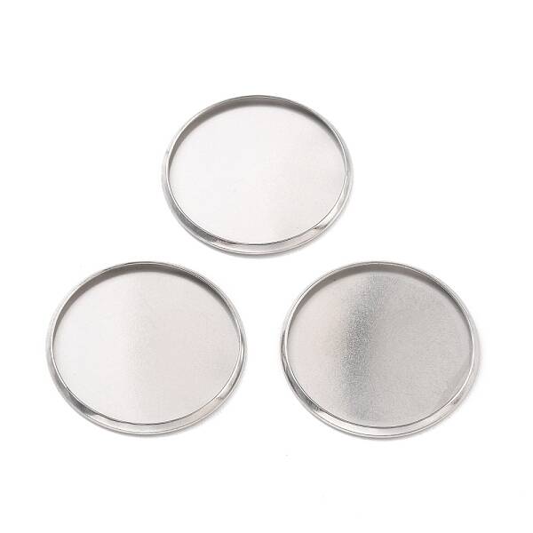 Non-Tarnish 316 Surgical Stainless Steel Cabochon Tray Settings