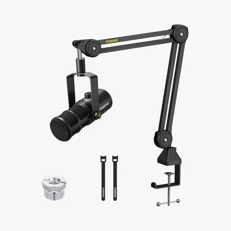 MAONO PD400X USB/XLR Dynamic Microphone with Boom Arm