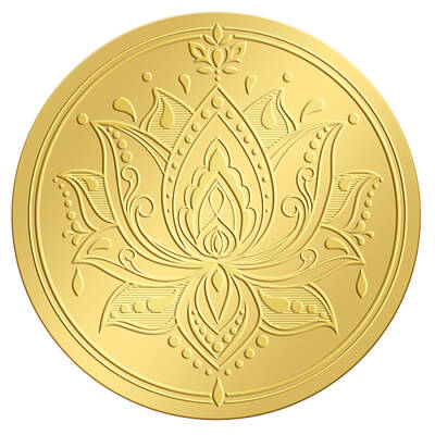 Self Adhesive Gold Foil Embossed Stickers