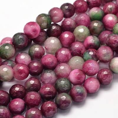 Dyed Natural Malaysia Jade Round Bead Strands