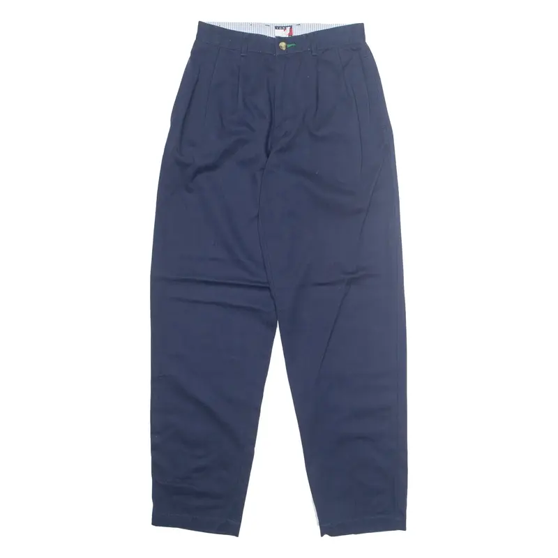 TOMMY HILFIGER Chino Workwear Womens Trousers Blue Regular Tapered W24 L28
