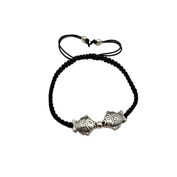 New Chinese style Chinese style Alloy Fish Bead Braided Bead Style bracelet