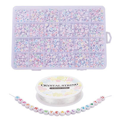 DIY Letter Bracelet Making Kit for Children's Day