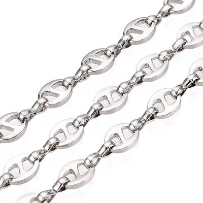 Iron Coffee Bean Link Chains
