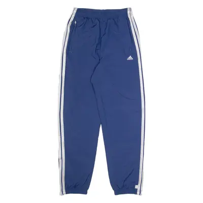 ADIDAS Womens Track Pants Blue Tapered S W26 L29