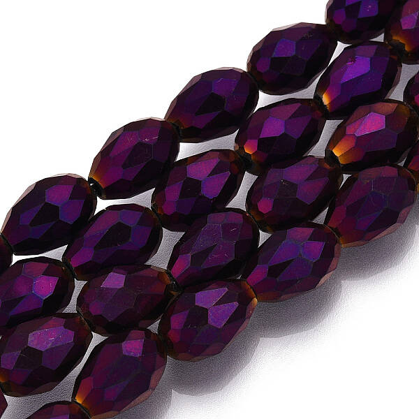Electroplate Glass Bead Strands