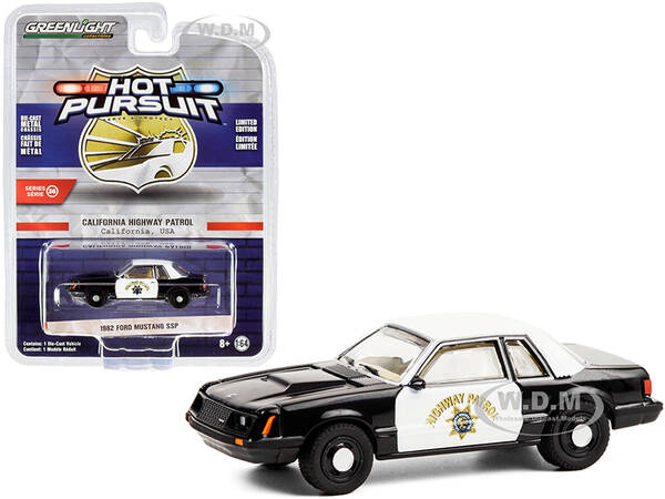 1982 Ford Mustang SSP Black and White CHP \