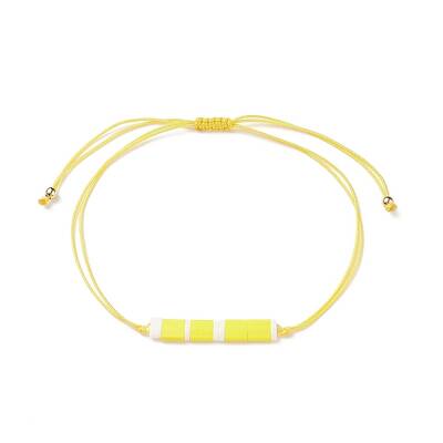 Glass Seed Link Bracelet
