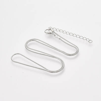 Brass Round Snake Chain Necklace Making
