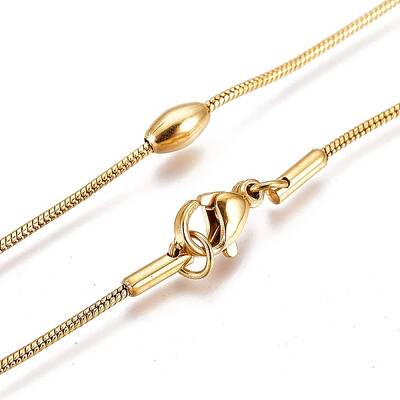 304 Stainless Steel Snake Chain Necklaces