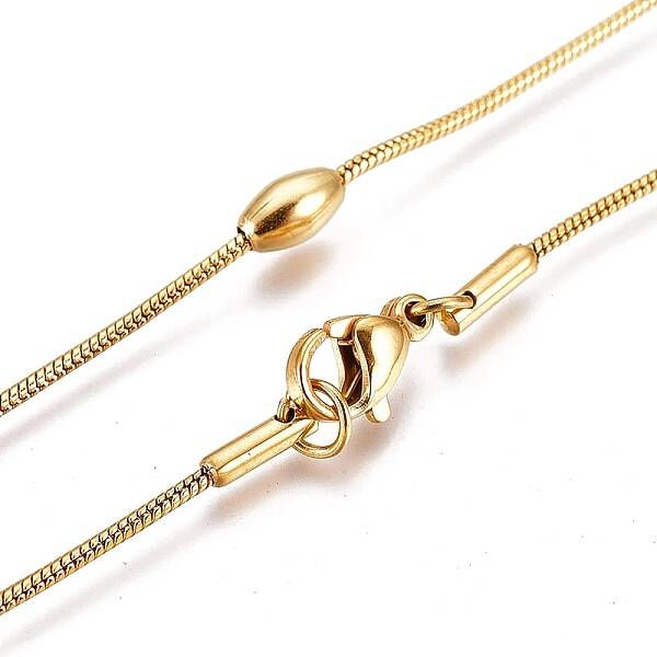 304 Stainless Steel Snake Chain Necklaces