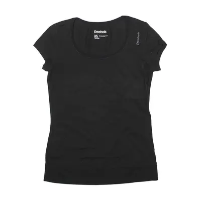 REEBOK T-Shirt Black Short Sleeve Womens XS