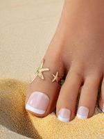 Starfish Design Toe Ring, Adjustable Toe Ring for Women & Girls, Fashion Jewelry for Party, Daily Decor, Trendy All-match & E...