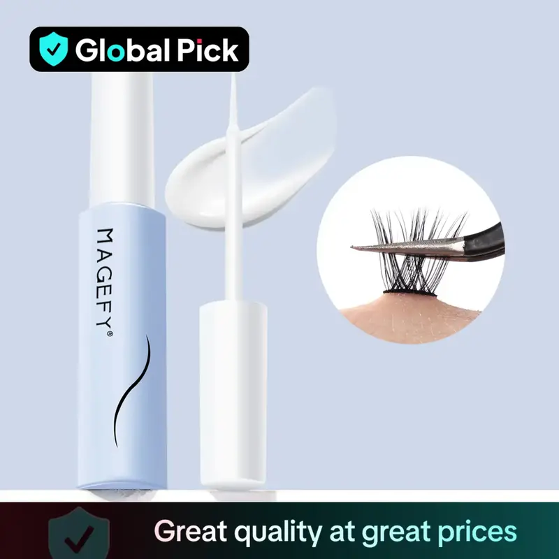Super Strong Hold Waterproof Eyelash Adhesive for Eyelashes Extensions, Long Lasting False Eyelash Glue, Beauty & Personal Gl...