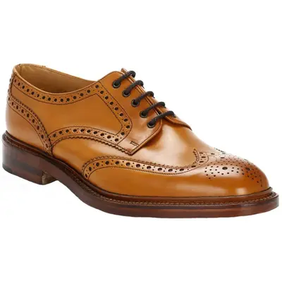 Loake Chester 2 Leather Men's Lace Up Shoes - Tan - Size:US 14 Men