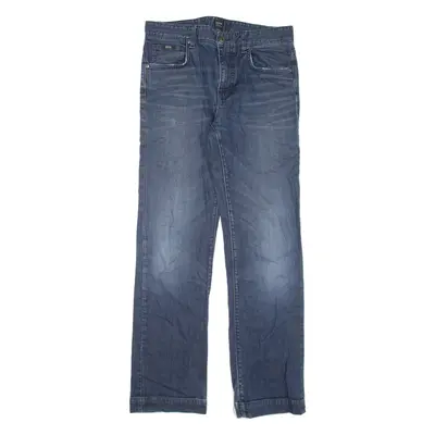 HUGO BOSS Mens Jeans Blue Regular Straight W32 L31