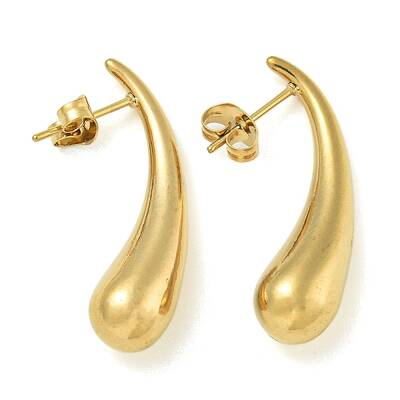 Ion Plating(IP) 304 Stainless Steel Stud Earrings