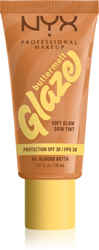 NYX Professional Makeup Buttermelt Glaze Illuminating Tinted Lotion SPF 30 Color 04 Almond Butta 30 ml
