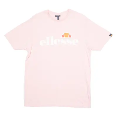ELLESSE Mens T-Shirt Pink Crew Neck L