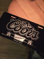 Coors Banquet License Plate