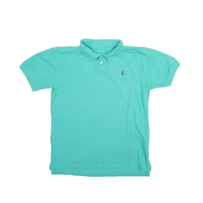 POLO RALPH LAUREN Polo Shirt Blue Short Sleeve Boys M