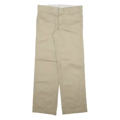 DICKIES Mens Trousers Beige Slim Straight W28 L30