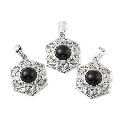 Natural Obsidian Pendants