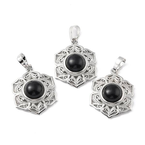 Natural Obsidian Pendants