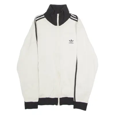 ADIDAS ORIGINALS Mens Track Jacket White Knit M