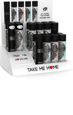 Wet Elite Black and Wet Elite Femme Testers and  Countertop Display