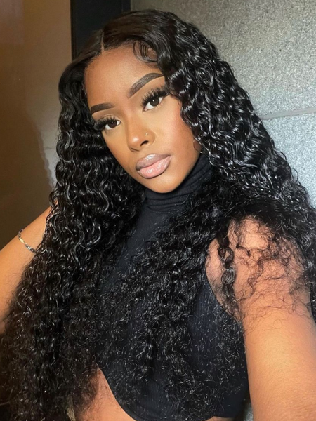 UNice Glueless Water Wave Natural Looking V Part Wigs 18inch