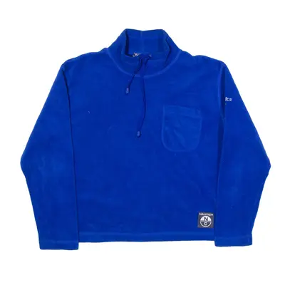 NAUTICA Fleece Blue High Neck Mens M