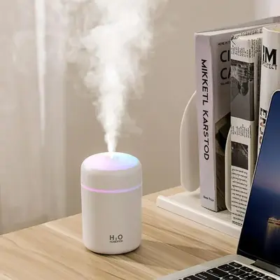 USB Powered Portable Air Humidifier For Mother's Day Gift, Colorful Atmosphere Light Car Humidifier, 1 Count Household Deskto...