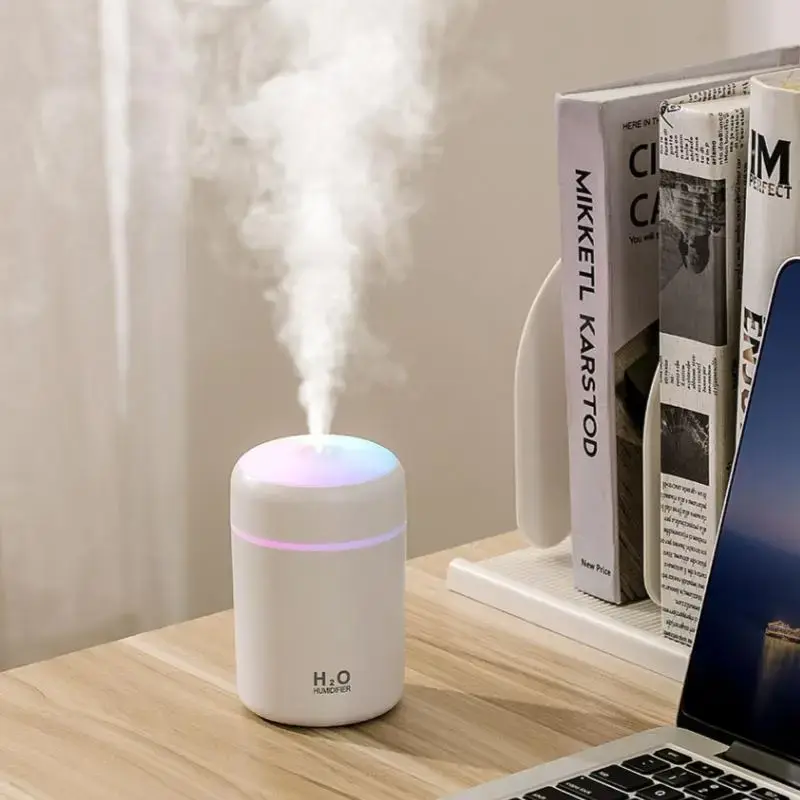 USB Powered Portable Air Humidifier For Mother's Day Gift, Colorful Atmosphere Light Car Humidifier, 1 Count Household Deskto...